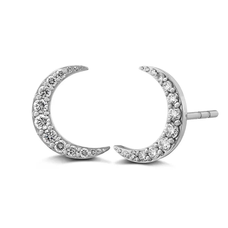 Mémoire Luna Crescent Diamond Earrings