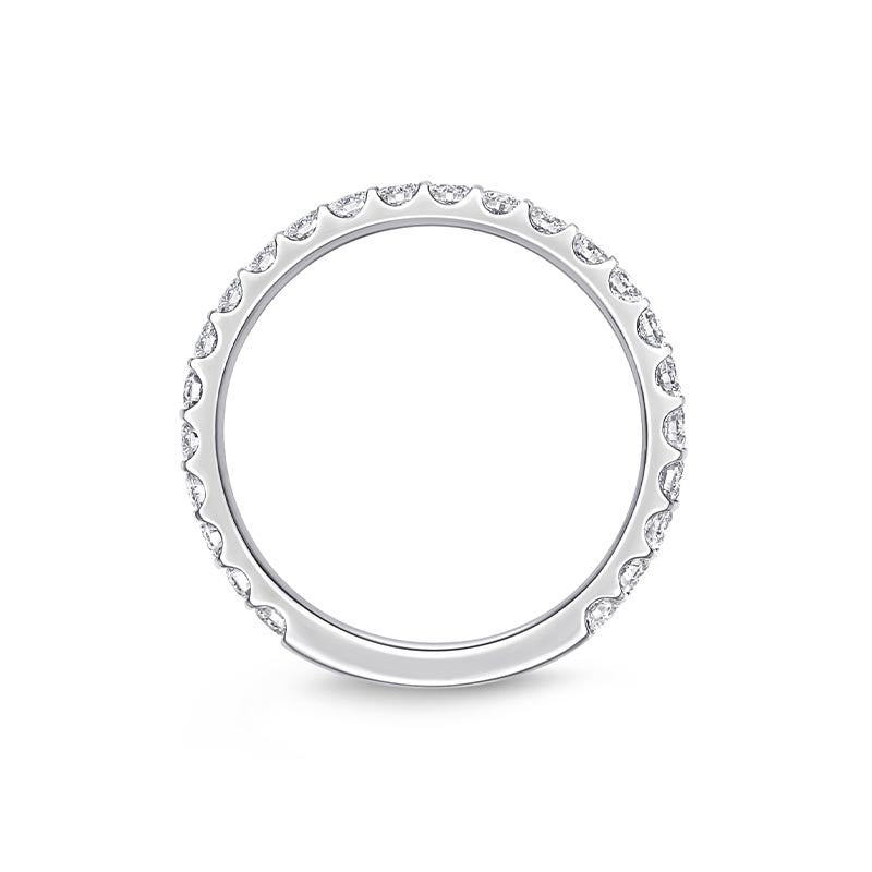 Mémoire Odessa 3/4 Around White Gold Diamond Band