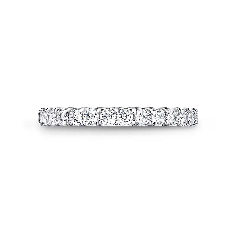 Mémoire Odessa Platinum 0.50ct Half Round Diamond Band