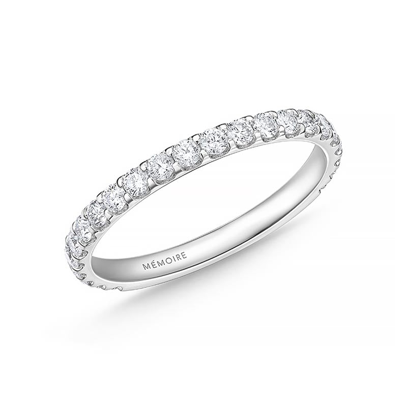 Mémoire Odessa 3/4 Around Platinum Diamond Band