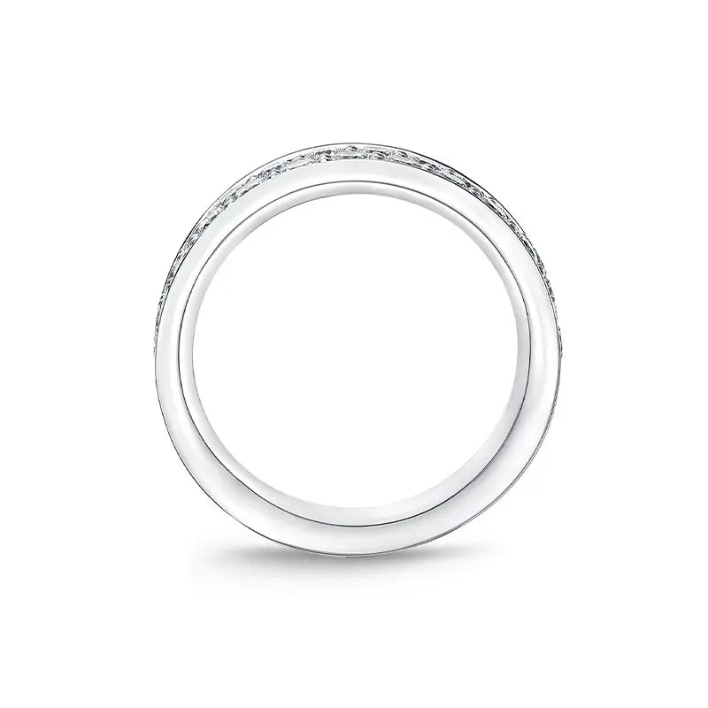 Mémoire Pavé Silk White Gold 1.7ct Double Row Diamond Band