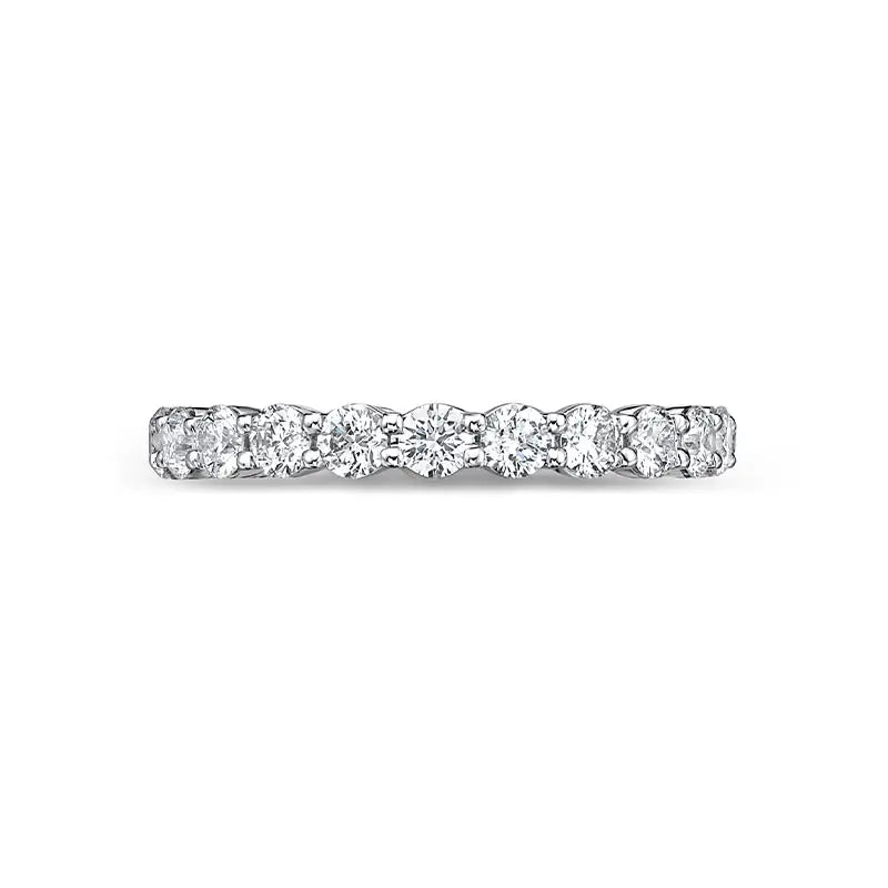 Mémoire Petite Prong White Gold 1.36 - 1.64ct Diamond Eternity Band