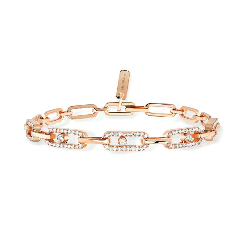 Messika Move Uno Multi Rose Gold Diamond Bracelet