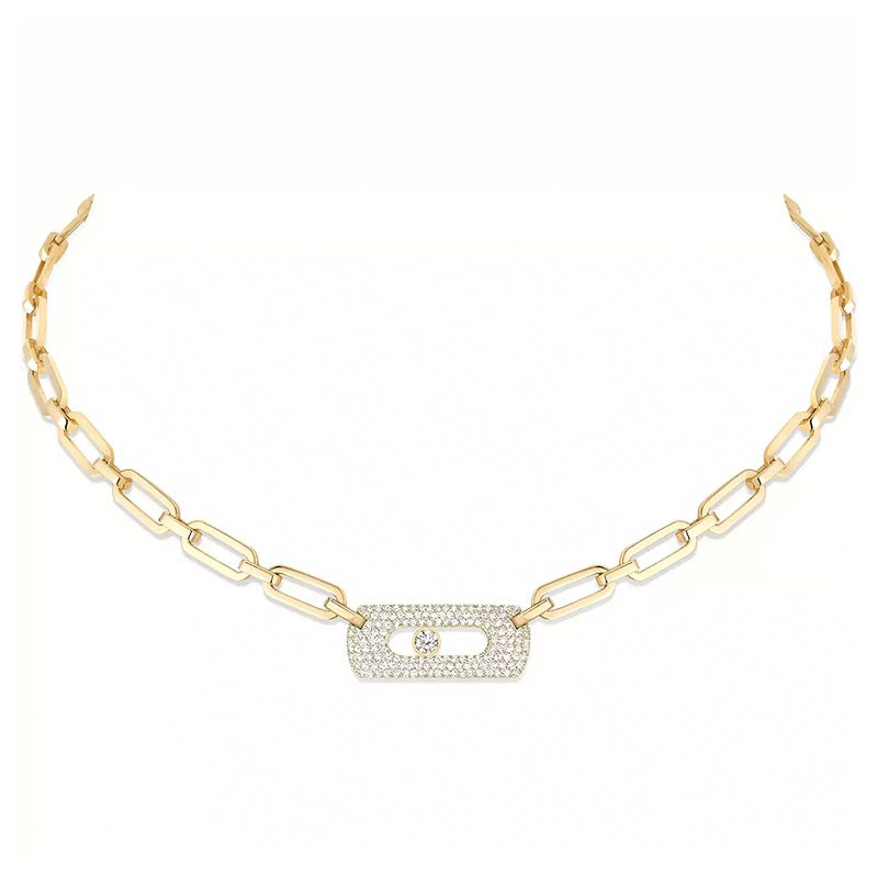 Messika My Move Yellow Gold Diamond Necklace