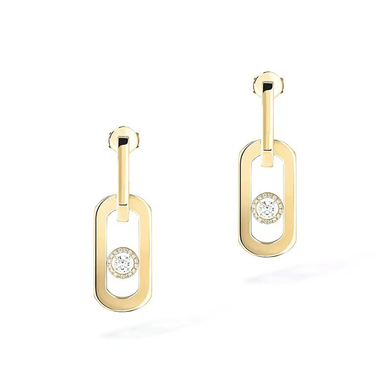 Messika So Move Yellow Gold Diamond Earrings