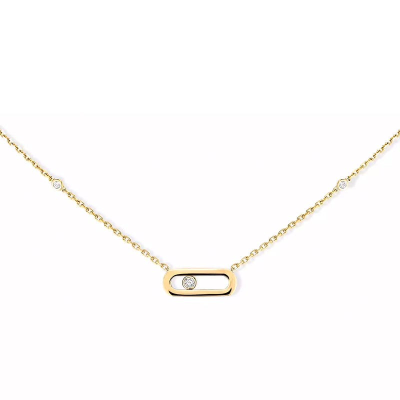 Messika Move Uno Yellow Gold Necklace