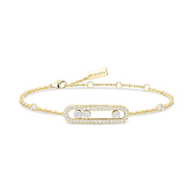 Messika Baby Move Pavé Yellow Gold & Diamond Bracelet