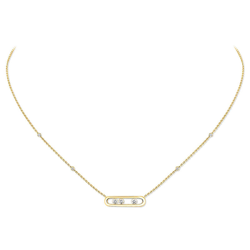 Messika Baby Move Yellow Gold Diamond Necklace