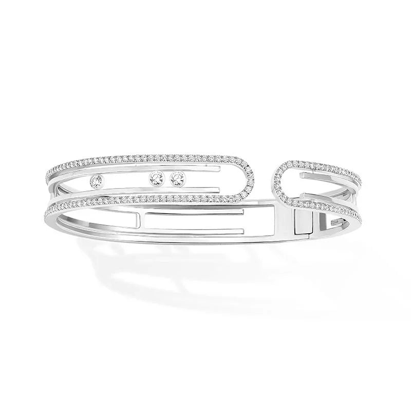 Messika Move 10th White Gold Diamond Bangle