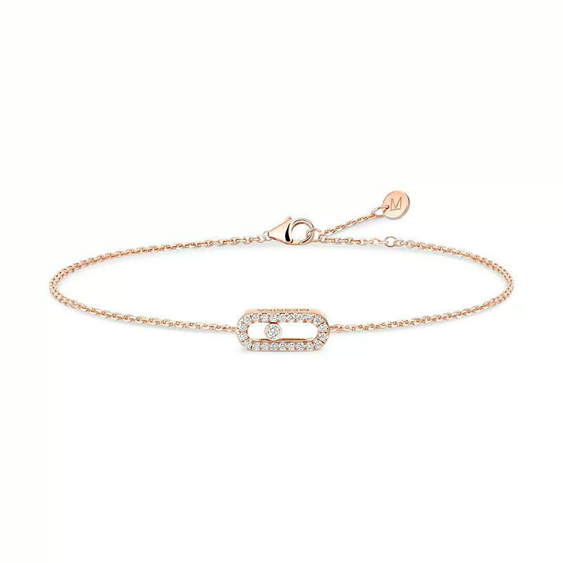 Messika Care(s) Rose Gold Pavé Diamond Bracelet