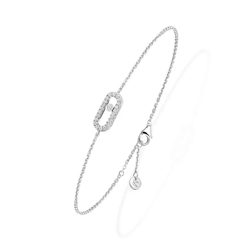 Messika Care(s) White Gold Pavé Diamond Bracelet