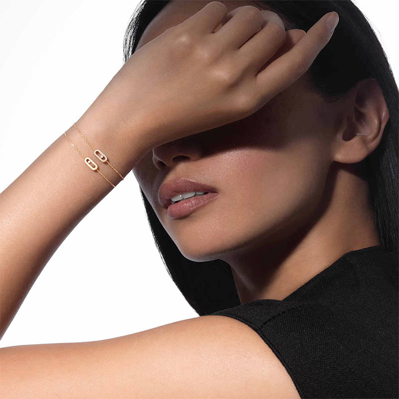 Messika Care(s) Yellow Gold Pavé Diamond Bracelet