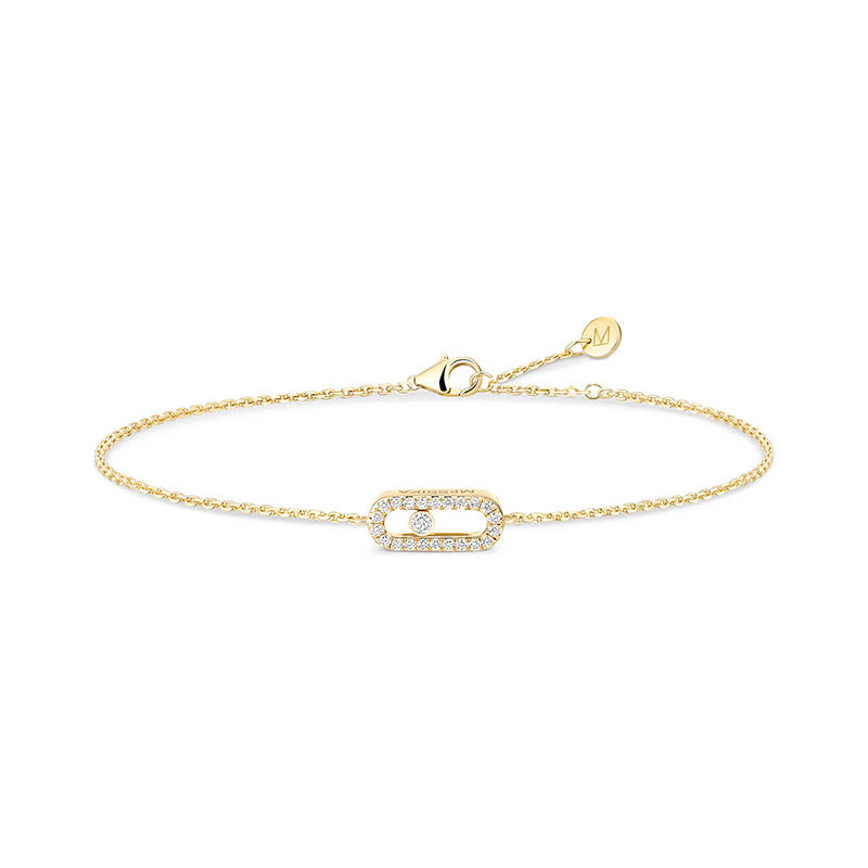 Messika Care(s) Yellow Gold Pavé Diamond Bracelet