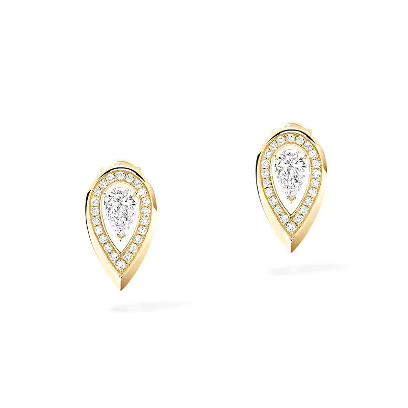 Messika Fiery Yellow Gold Diamond Earrings
