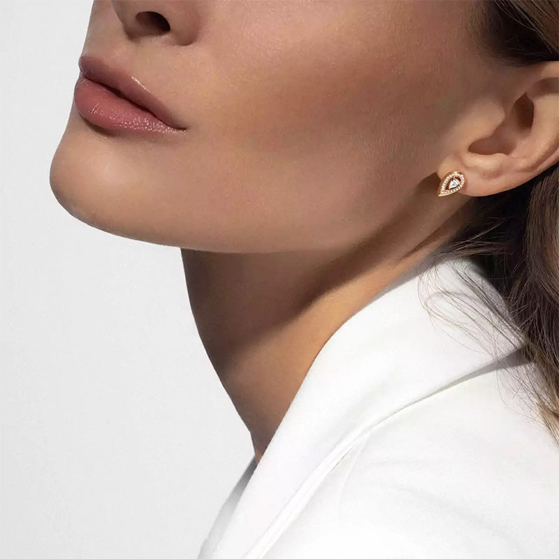 Messika Fiery Yellow Gold Diamond Earrings