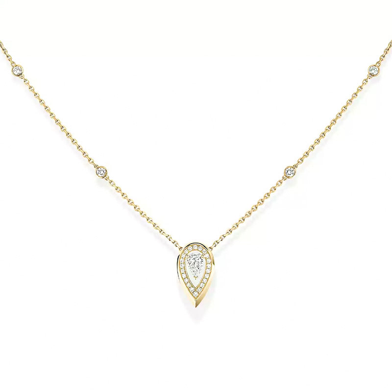 Messika Fiery Yellow Gold Diamond Pendant