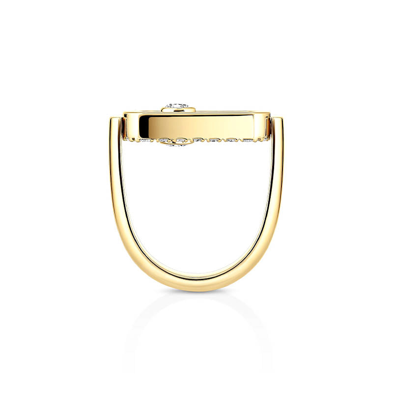 Messika Imperial Move Reversible Yellow Gold Diamond Ring