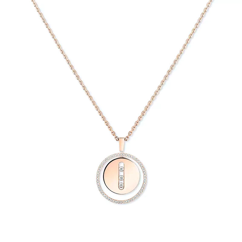 Messika Lucky Move MM Rose Gold Diamond Pendant