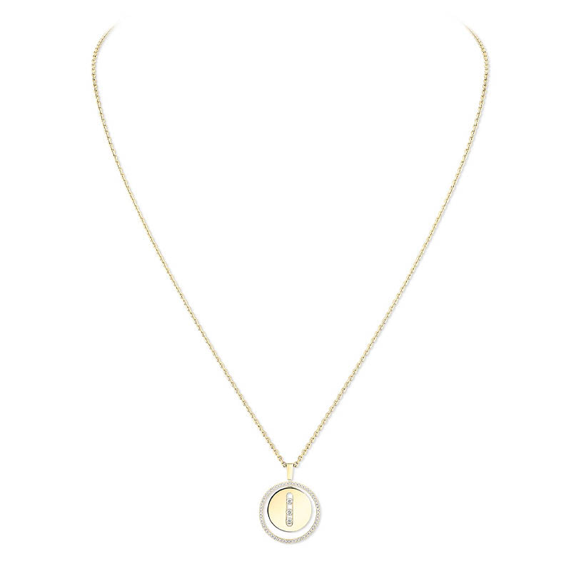 Messika Lucky Move MM Yellow Gold Diamond Pendant