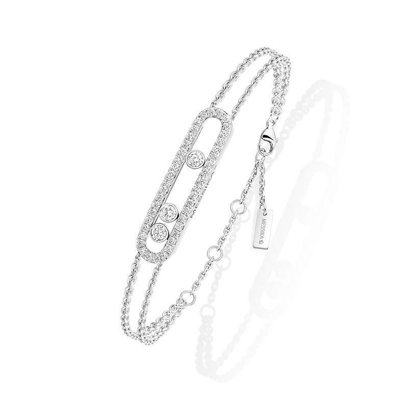 Messika Move Classic Pavé White Gold Bracelet