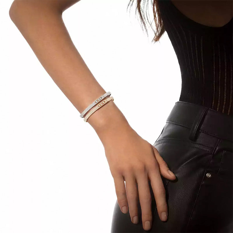 Messika Move Noa SM Full Pavé White Gold Diamond Bangle