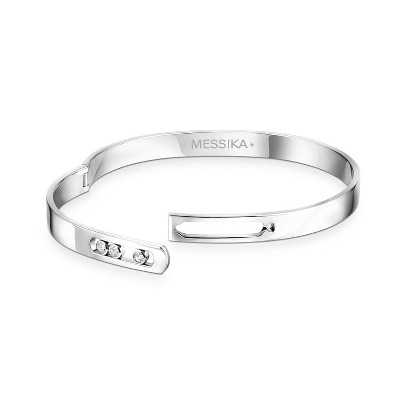 Messika Move Noa White Gold Diamond Bangle