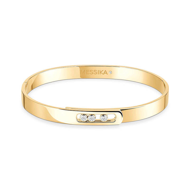 Messika Move Noa Yellow Gold Diamond Bangle