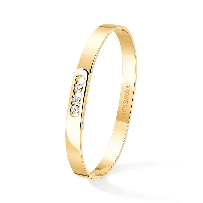 Messika Move Noa Yellow Gold Diamond Bangle