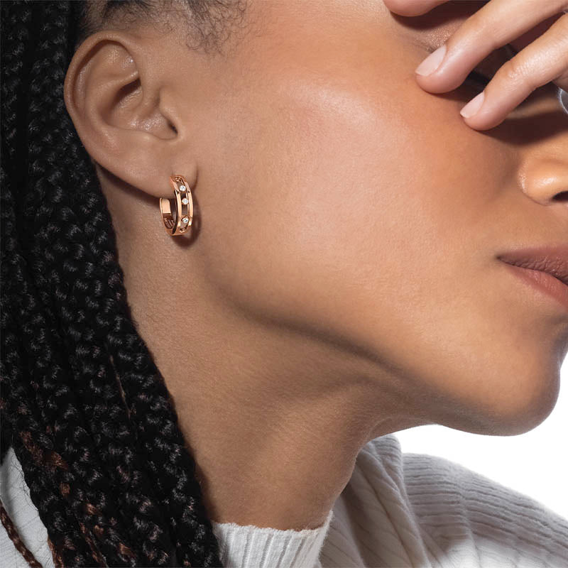 Messika Move Rose Gold Hoop Earrings