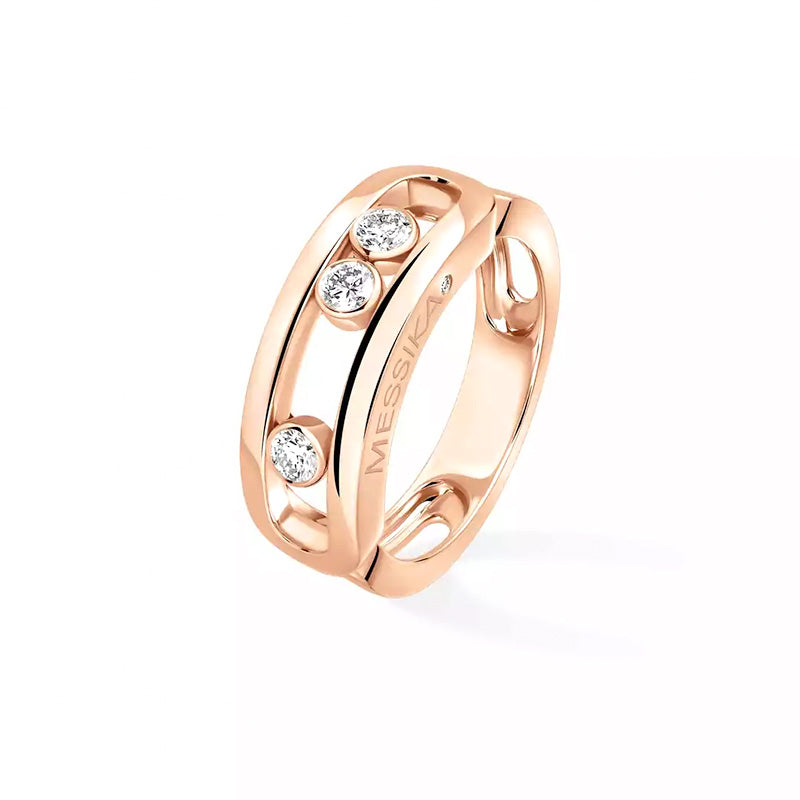 Messika Move Uno Rose Gold Diamond Ring