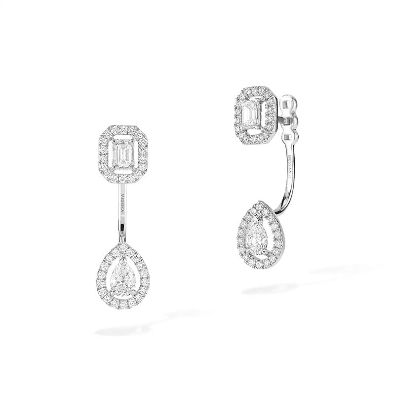 Messika My Twin Toi & Moi White Gold Diamond Earrings