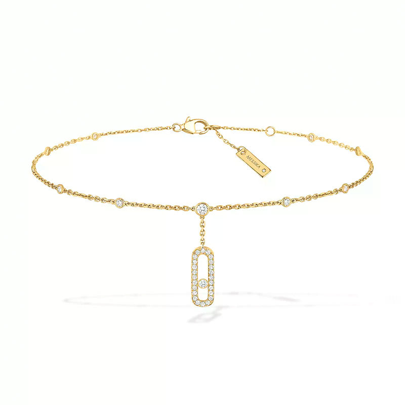 Messika Move Uno Yellow Gold Ankle Bracelet