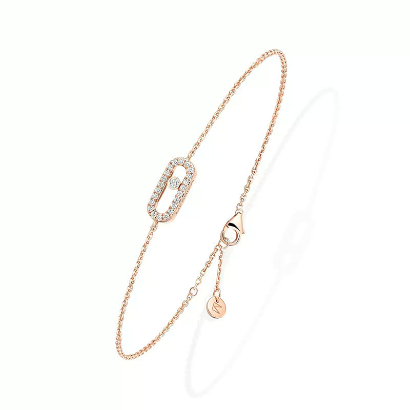 Messika Care(s) Rose Gold Pavé Diamond Bracelet