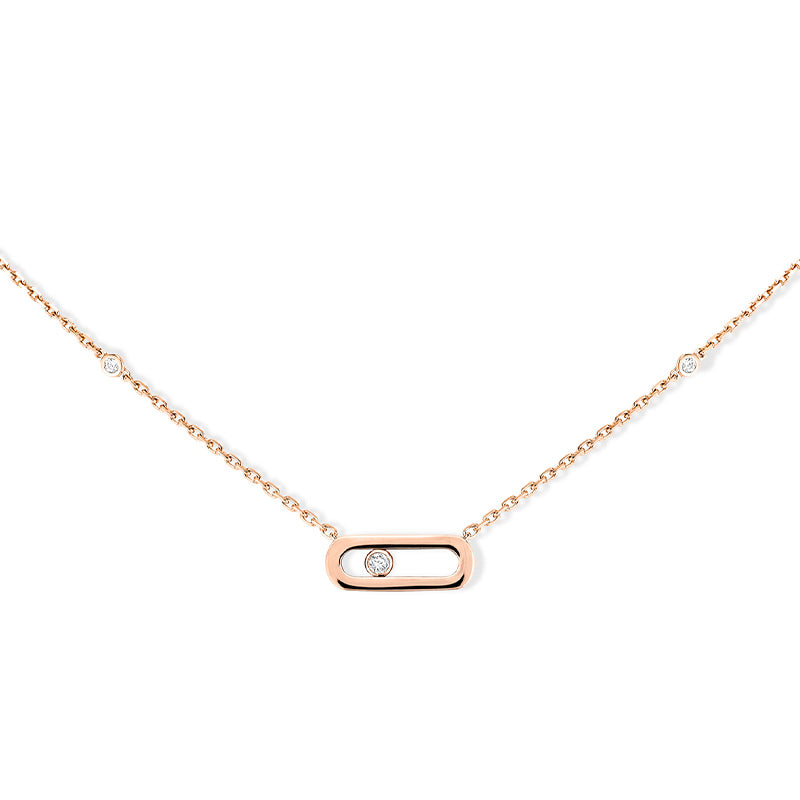 Messika Move Uno Rose Gold Necklace