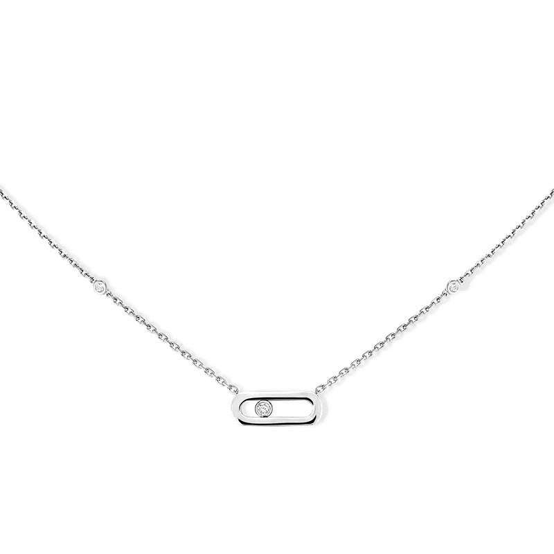 Messika Move Uno White Gold Necklace