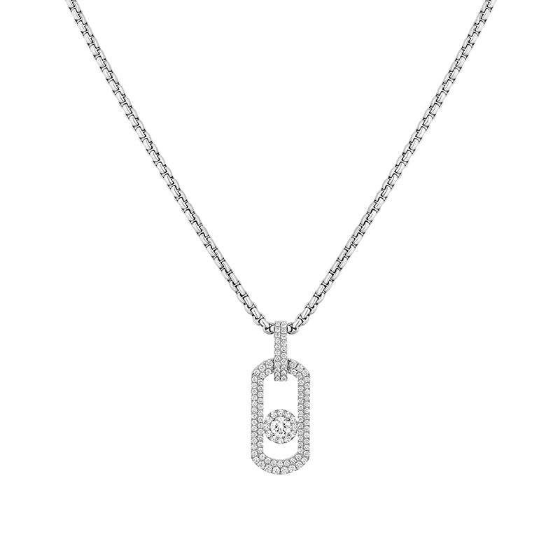 Messika SO Move Natural Titanium Diamond Pavé Pendant