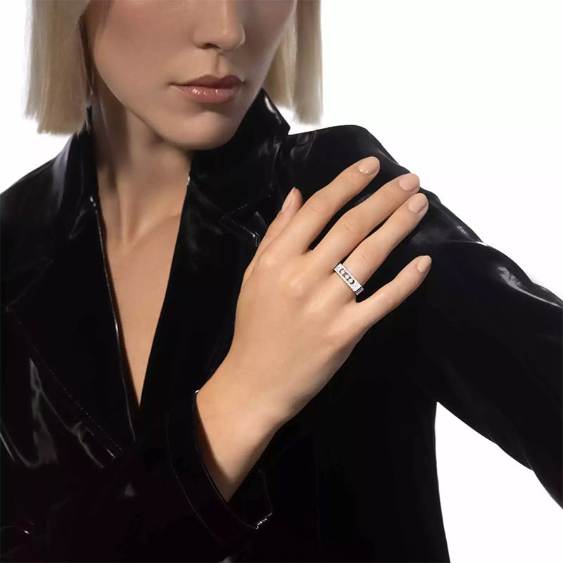 Messika Move Noa Pavé White Gold Ring