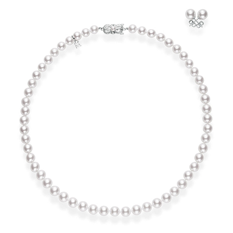 Mikimoto 6-7mm Akoya Pearl Stand & Earring Set