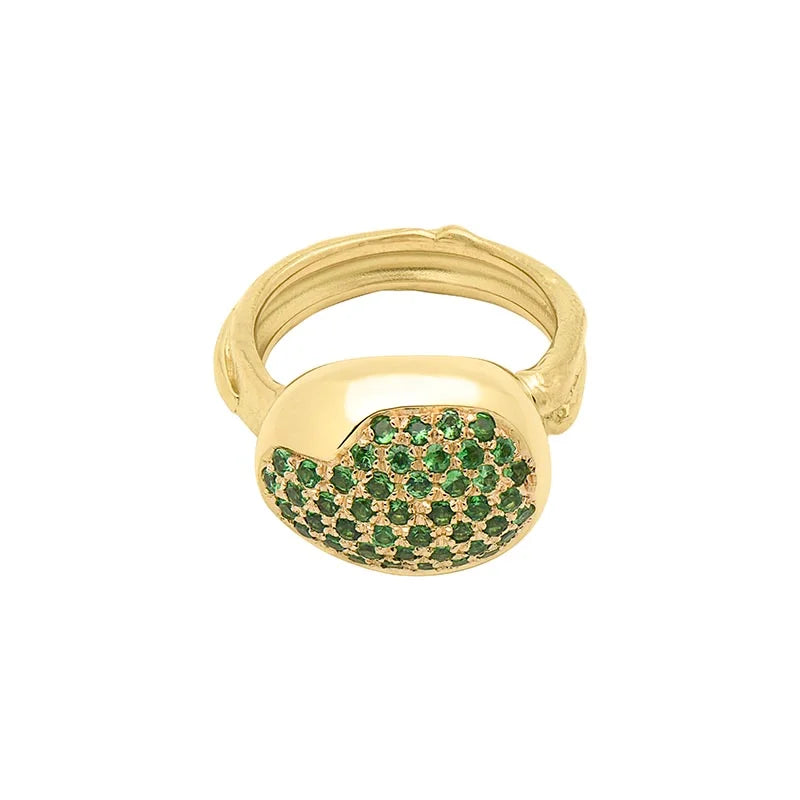 Misani Palm Beach Green Garnet Ring