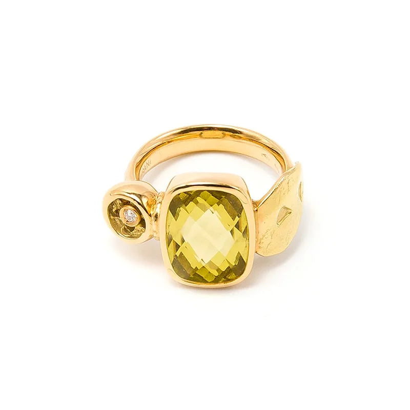 Misani Matera Lemon Quartz Ring