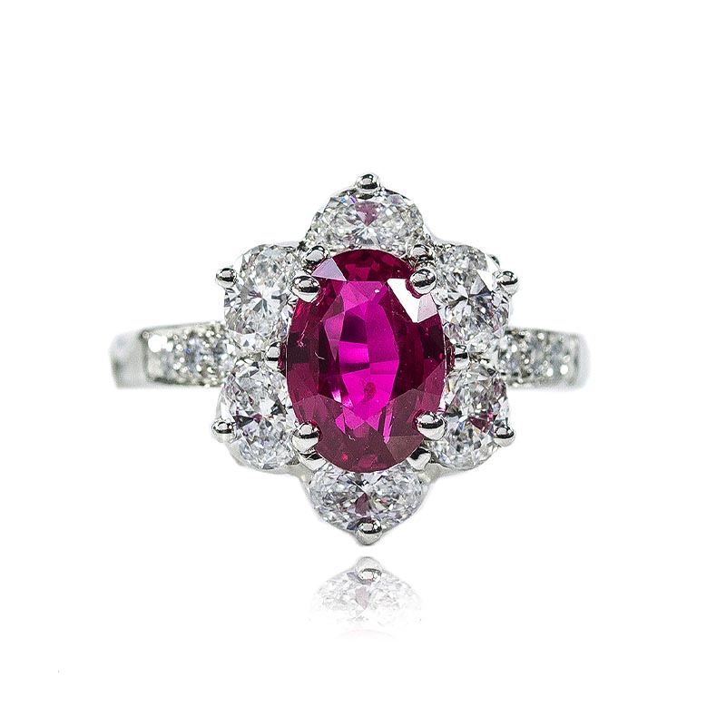 Oscar Heyman Ruby & Diamond Ring