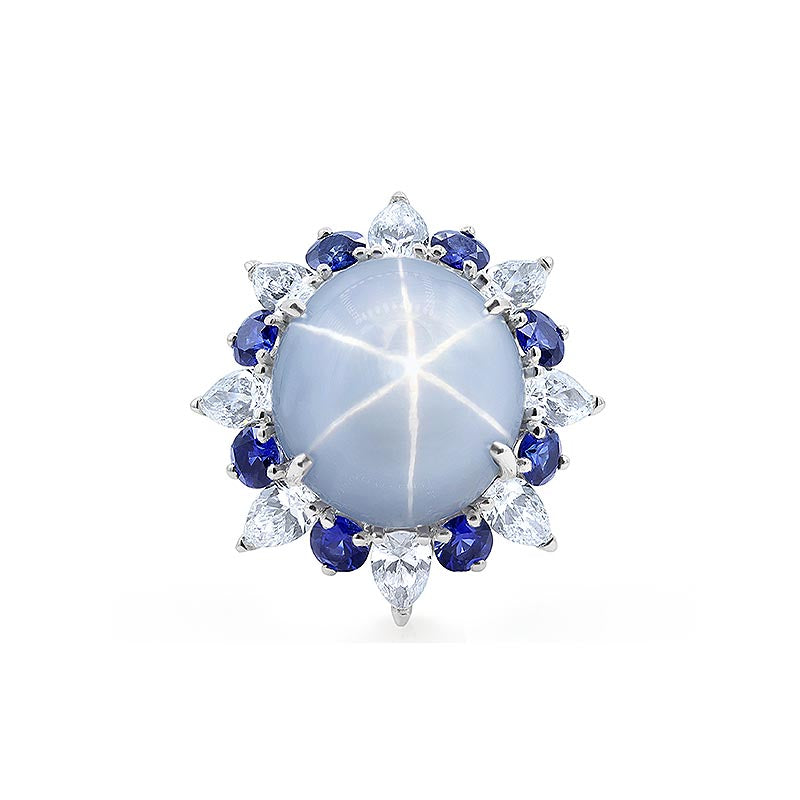 Oscar Heyman Platinum Star Sapphire Ring