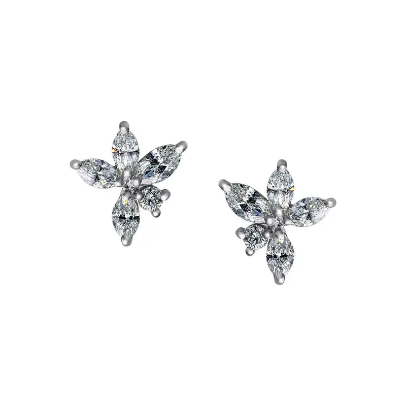 Suwa & Son Marquise Diamond Earrings