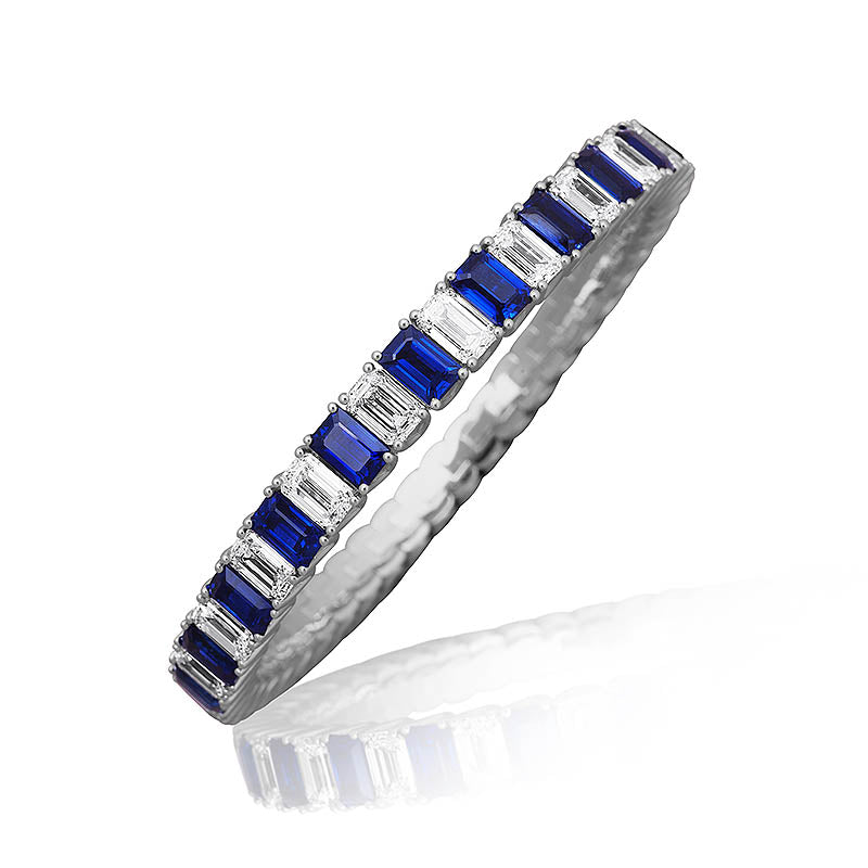 Picchiotti Xpandable ™ White Gold Sapphire & Diamond Bracelet