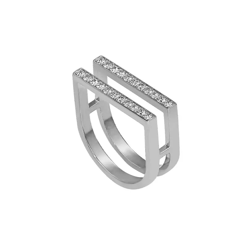 Jacob & Co. Nima's White Gold Classic Full Pavé Diamond Ring