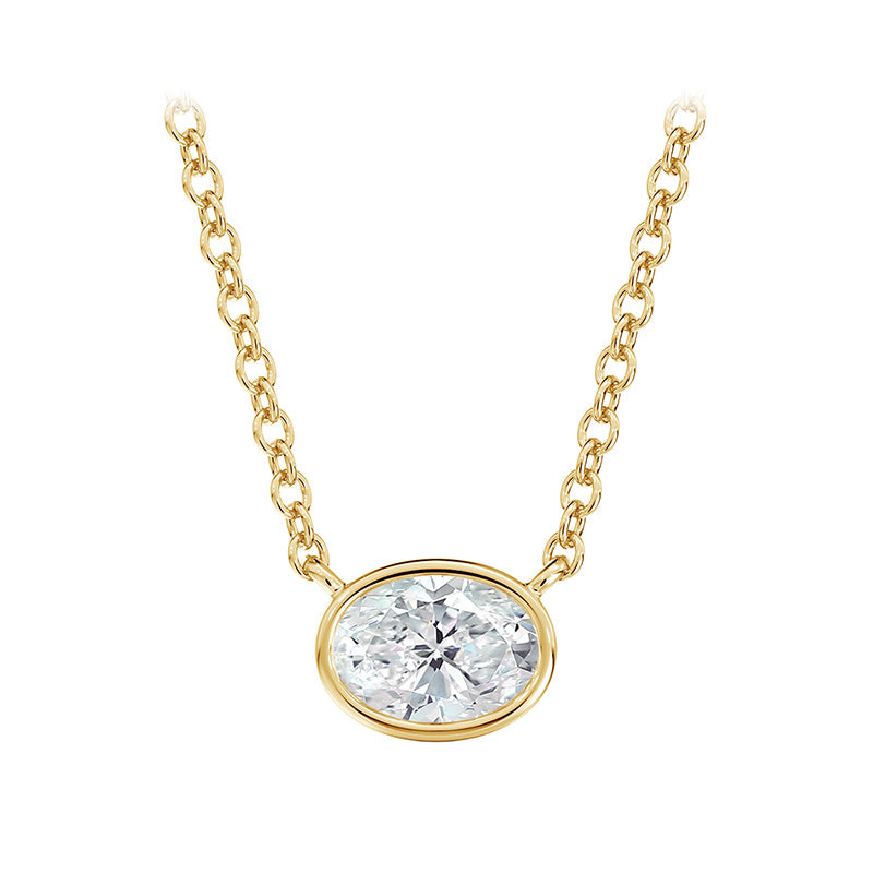 Forevermark Tribute Oval Shaped Diamond Necklace