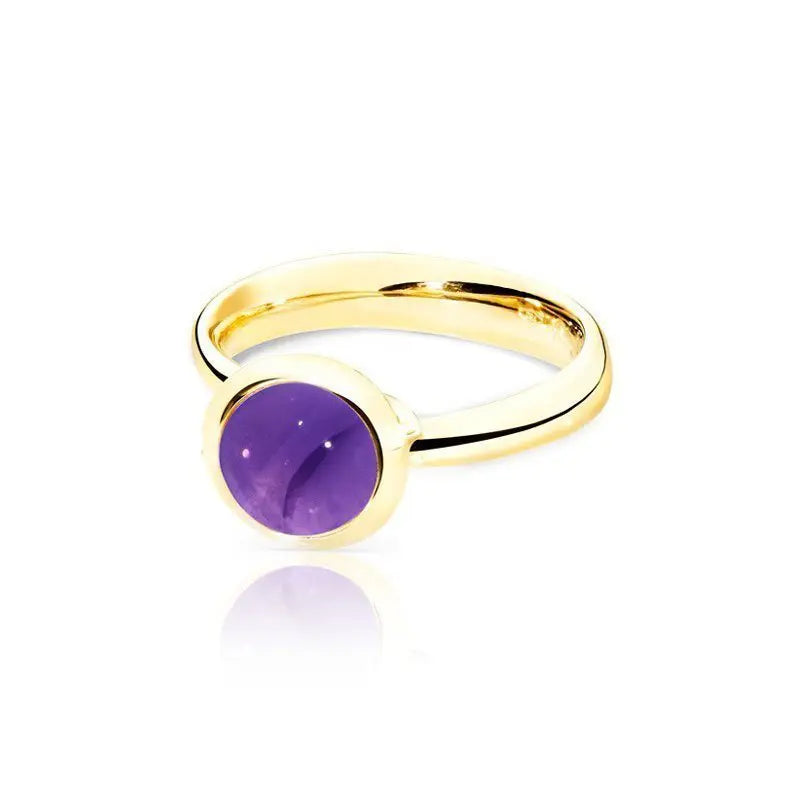 TAM00658 Tamara Comolli Amethyst Small Bouton Ring