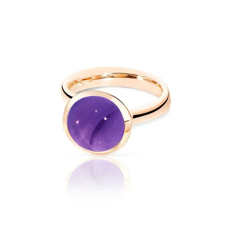 TAM00662 Tamara Comolli Amethyst Large Bouton Ring