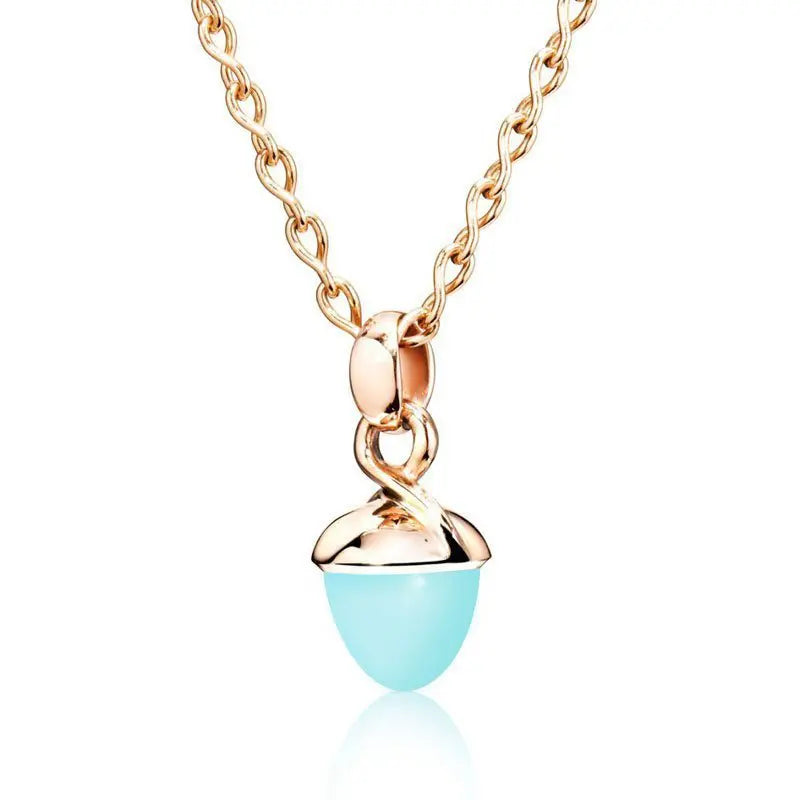 TAM01084 Tamara Comolli Mikado Bouquet Aqua Chalcedony Pendant