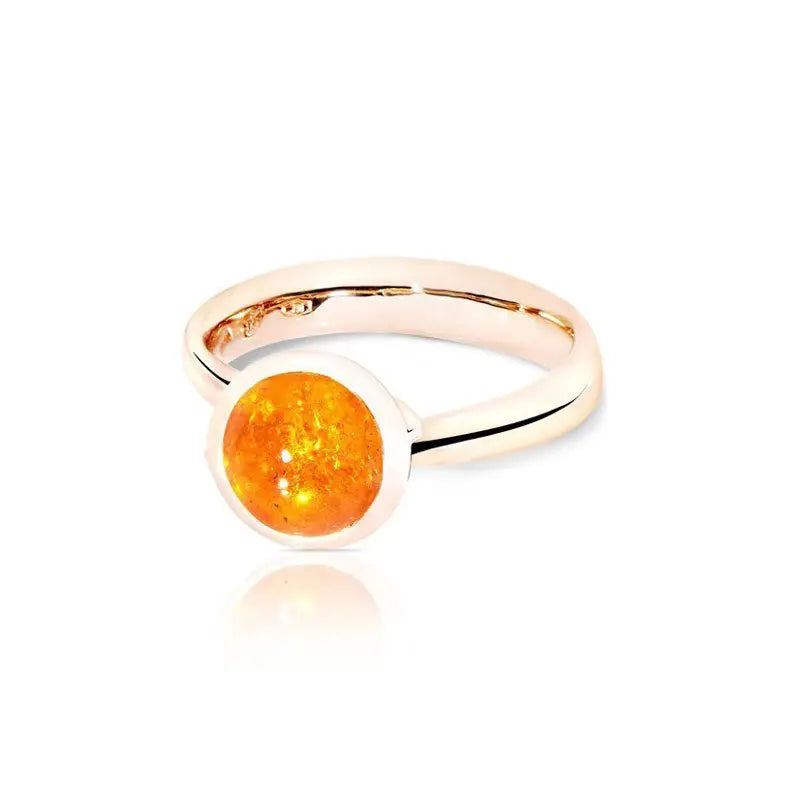 TAM01191 Tamara Comolli Small Bouton Mandarin Garnet Ring